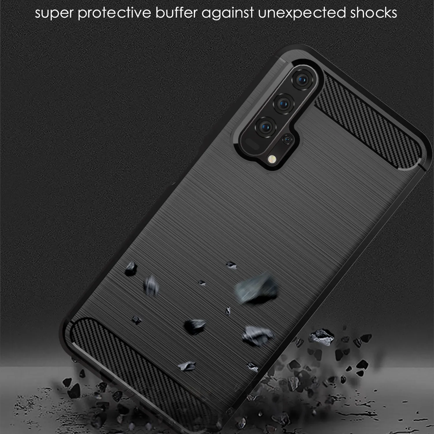 Luxury Shockproof Case For Honor 20 Pro 20i 20lite 20s Cell Phone Cover for honor 20pro 20 lite Soft Carbon fibre Cases