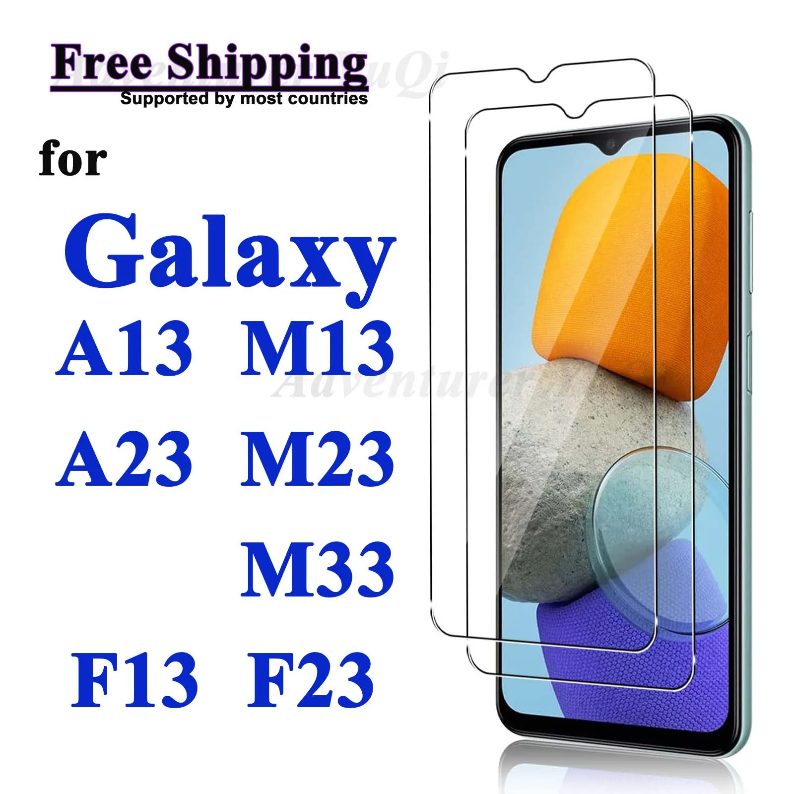 

Screen Protector For Galaxy A13 M13 A23 M23 M33 F13 F23 Samsung, Tempered Glass HD 9H Anti Scratch Case Friendly High Aluminum