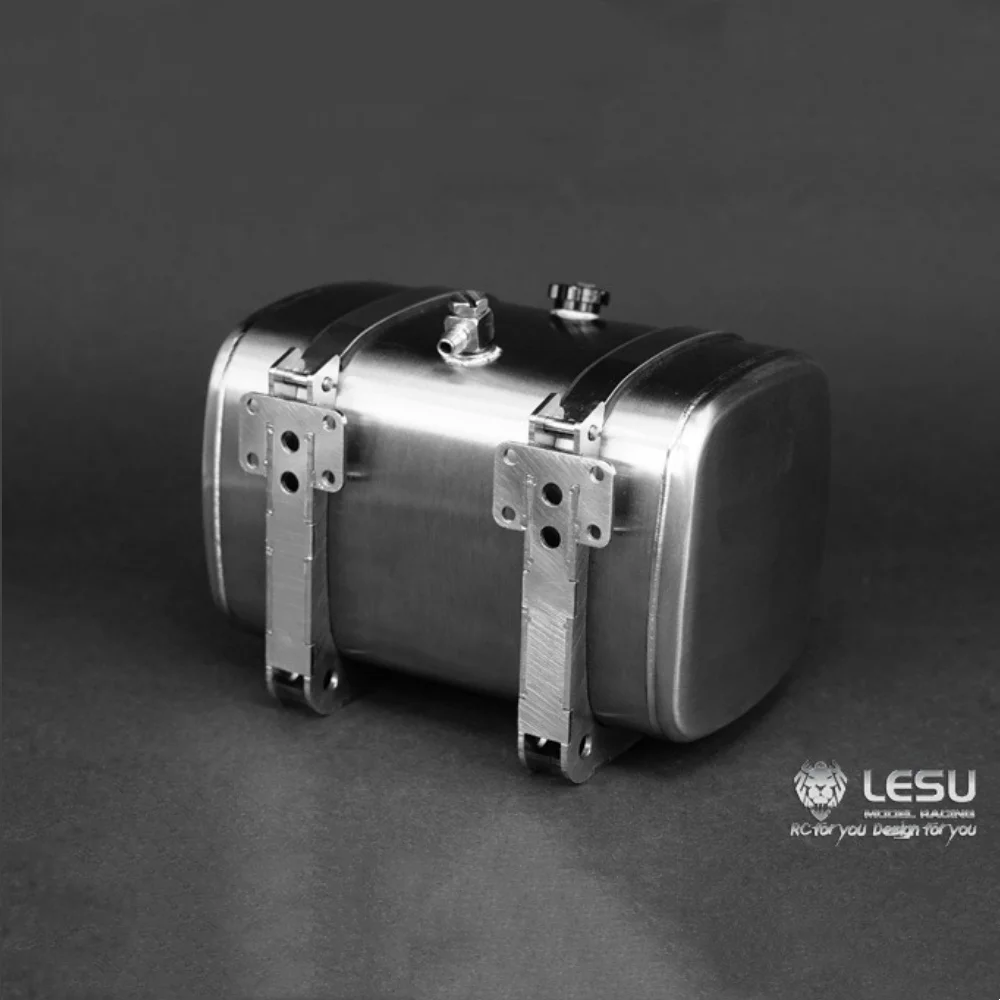 

Oil Tank 119MM Hydraulic Storage Fuel Tank G-6139 Stainless Steel for 1/14 Tamiya RC SCANIA Man Lesu Tipper Toy Parts