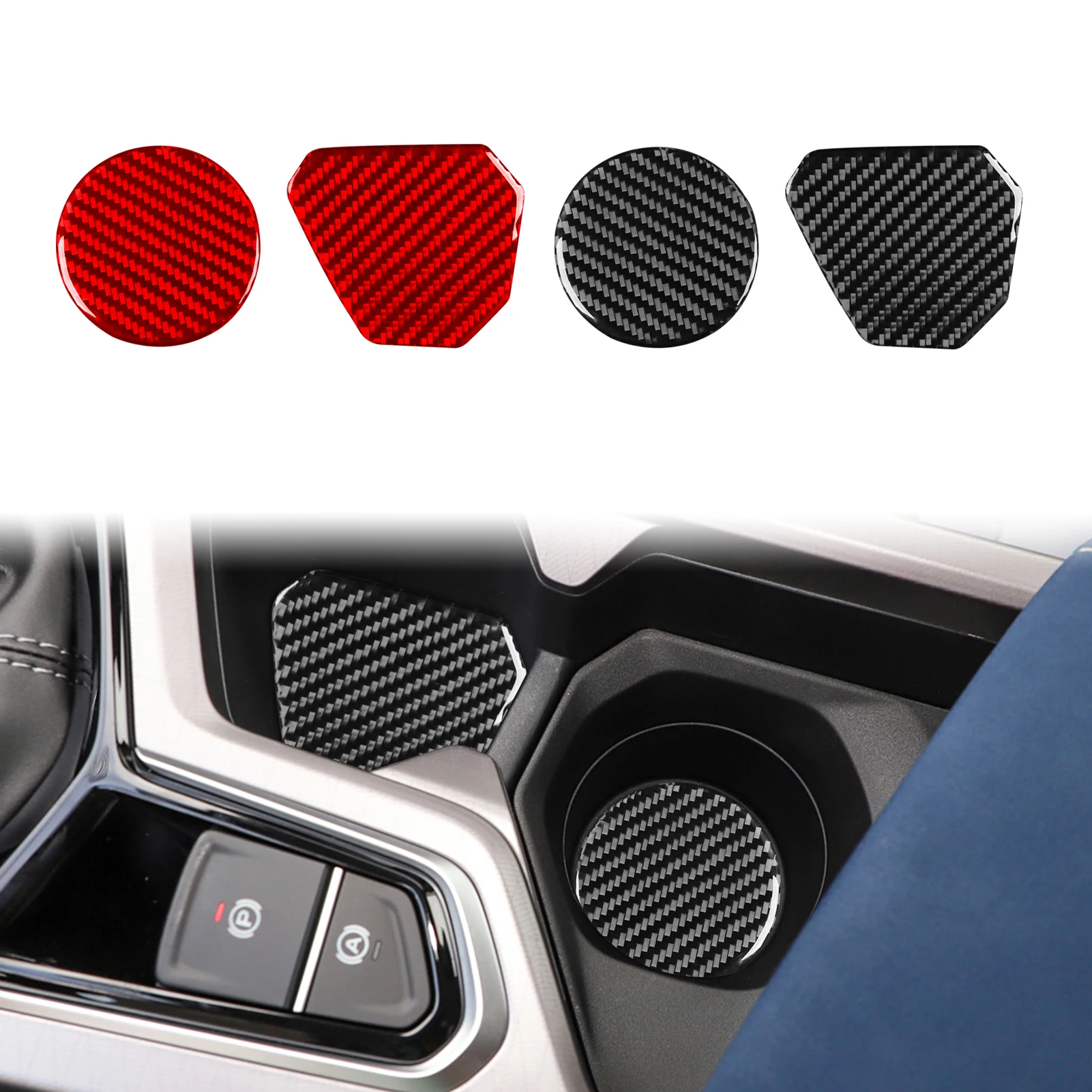 

For Geely Emgrand 4th 22—25 For Proton S70 21—24 Carbon Fiber Sticker Central Water Cup Holder Pad Panel Cover Trim Accessories