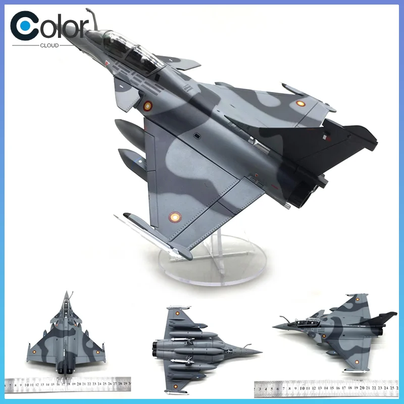 

1:72 Qatar Air Force Rafale B Double Seat Camouflage Version Alloy Fighter Aircraft Model Finished Product Collectible Toy