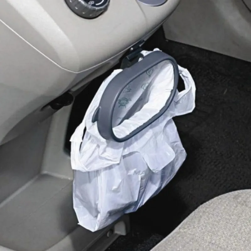 Portable Mini Car Trash Bin Hanging Storage Box Vehicle Garbage Organizer Dust Case Car Storage Bin Auto Interior Accessories