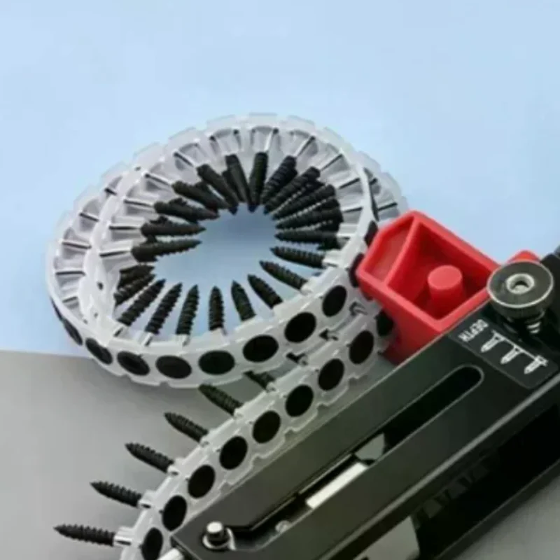 Automatic Chain Screw Gun Adapter Quick Loading Easy Handling Fits Most Drills for Professional Carpentry Woodwork