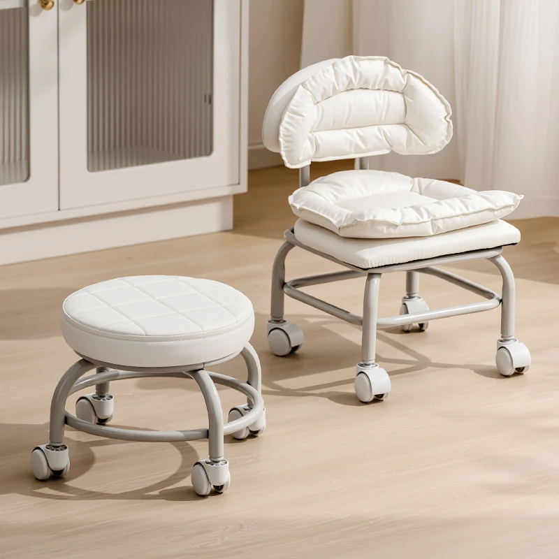 Citylife 360 ° Rotating Low Stool Lazy Person Sliding Stool Modern Rotating Chair Floor Roller Stool