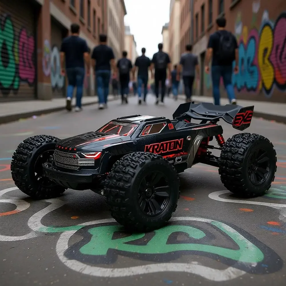 

1:8 Scale 6S EXB Electric RC Monster Truck, Powerful & Stable, Requires Battery & Charger (Not Included), Black
