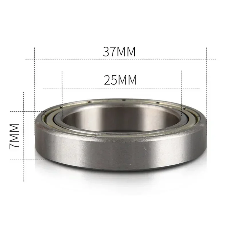 

2Pcs 25*37*7MM Ball Bearing 6805ZZ Thin Wall Deep Groove Steel Bearings Outdoor Cycling Accessories Replacement Newly