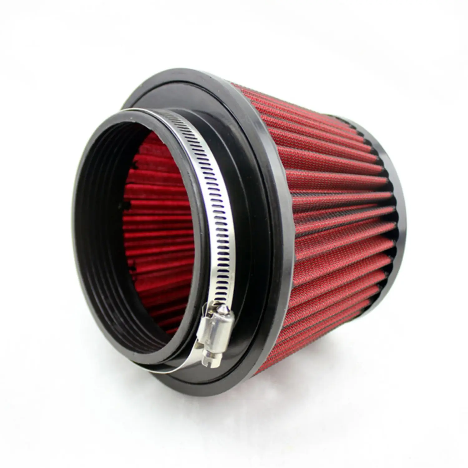 Universeller Kegel-Luftfilter mit hohem Durchfluss, Rot, Blau, 115 mm, 4,5 Zoll, waschbar, wiederverwendbar, Kaltlufteinlassfilter für Lufteinlass von Automotoren – Detail 5