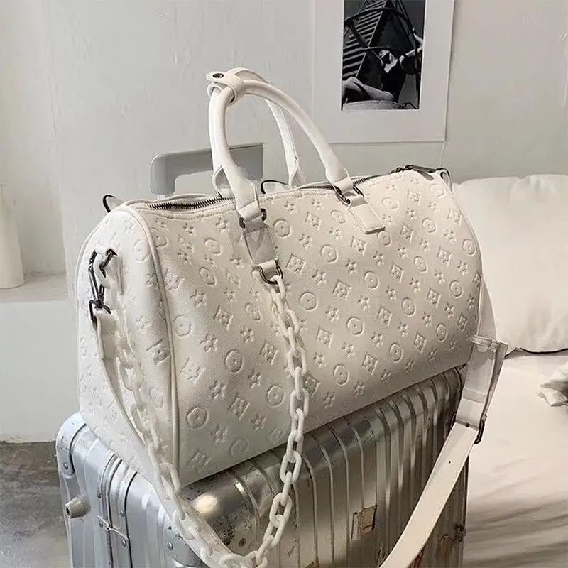 

Модная сумка-тоут из мягкой кожи с цепочкой, вместительная дорожная сумка для деловых поездок и трансграничной торговли