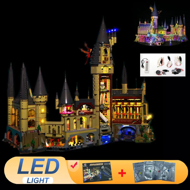 

LED Light Kit For LEGO 71043 Hogwarts Castle compatible 69500 Idea DIY Gift (Not Include Building Blocks Bricks Kits Sets Model)