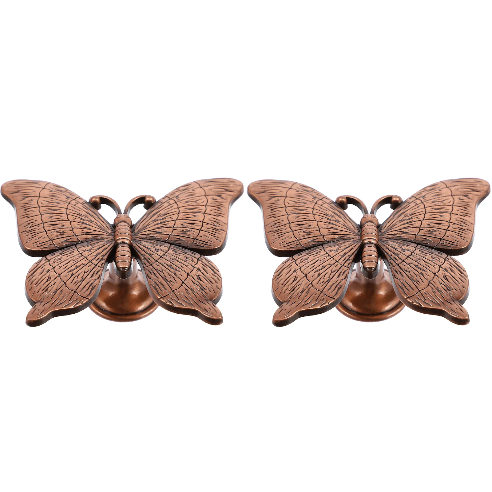 2 قطعة الفراشات المعدنية على شكل مقابض أدراج خزانة مقابض سحب صنعة بديعة دائم آمن أثاث المنزل #1