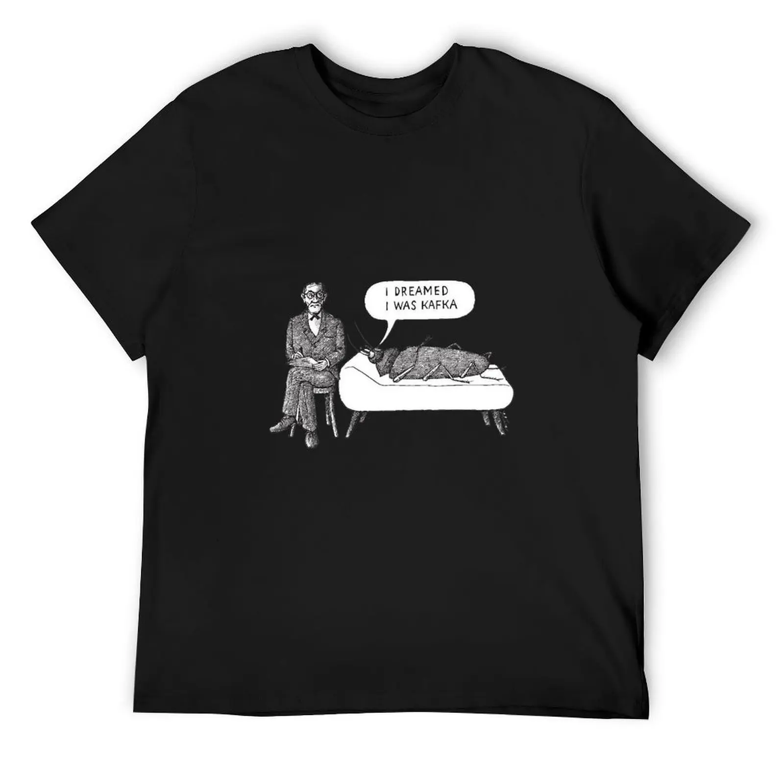 Kafka and Freud T-Shirt street wear for a boy oversized t shirt blacks mens shirts graphic tee