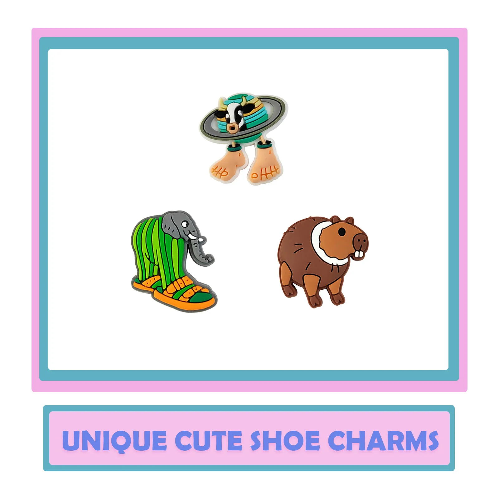 13 قطعة MINISO مضحك القرش القرد سلسلة الأحذية السحر لصنادل الأحذية أكياس الشاطئ ، PVC DIY بها بنفسك الأحذية الزينة اكسسوارات دبابيس الأحذية #3