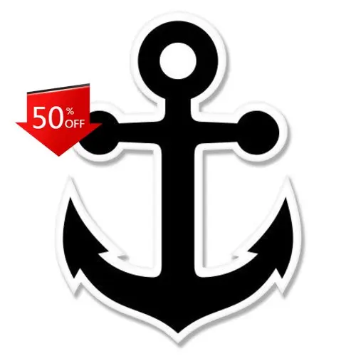 

Anchor Nautical Black Vintage Window Truck Motor Home Walls Decoration Cool Trendy Funny Aesthetic