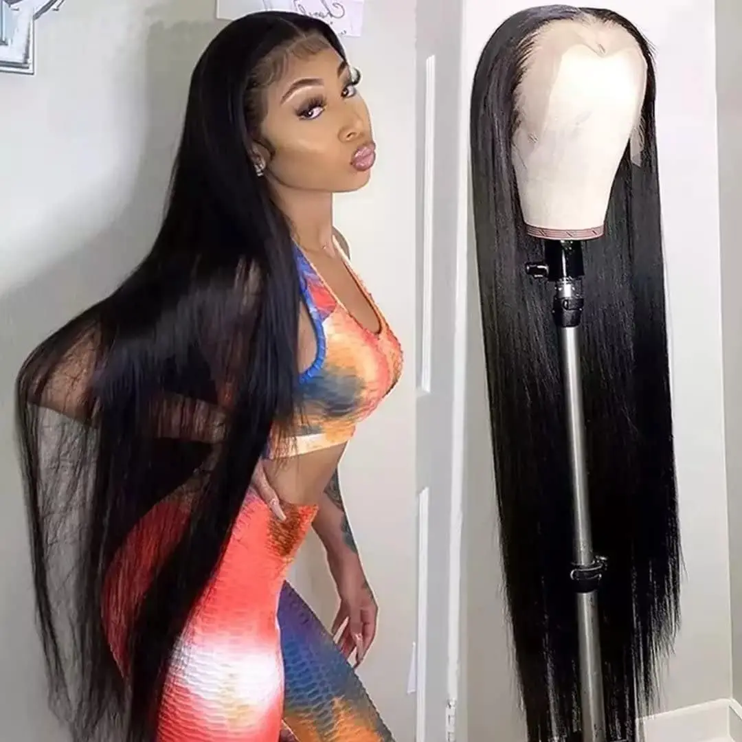 30 40 inch 13x6 Straight Lace Front Wigs Human Hair Straight 13x4 Lace Front Human Hair Wigs Pre Plucked Glueless Wig Human Hair