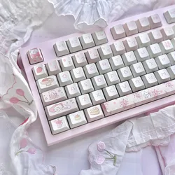 Customized Cute Cartoon Keycaps Cherry Profile Dye Sub PBT Keycaps 95 Keys for 75% Cherry Gateron MX Switches Gaming Keyboard