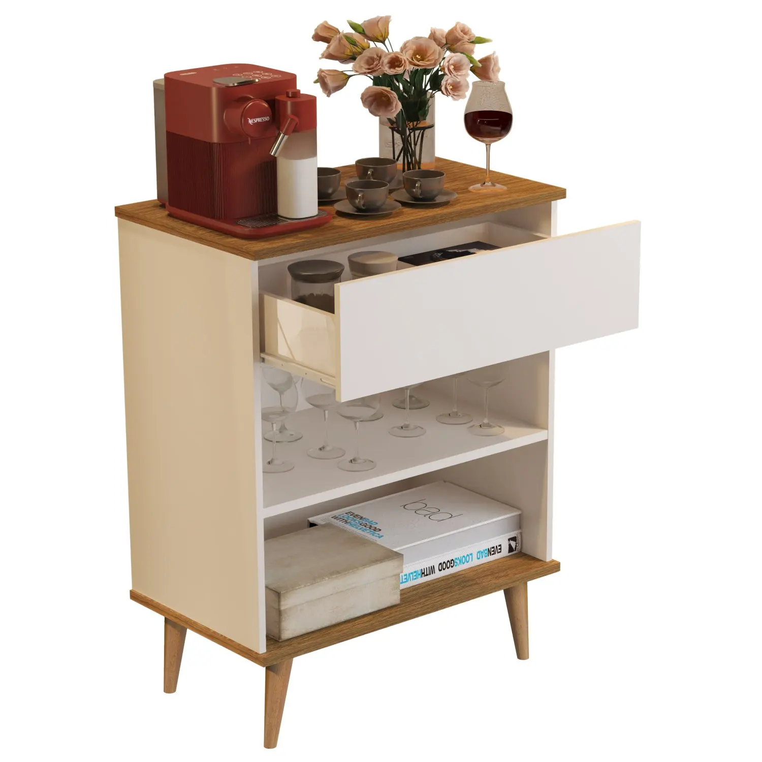 Buffet Sideboard Cantinho do Café 1 Drawer Beatriz - Jalmac Furniture