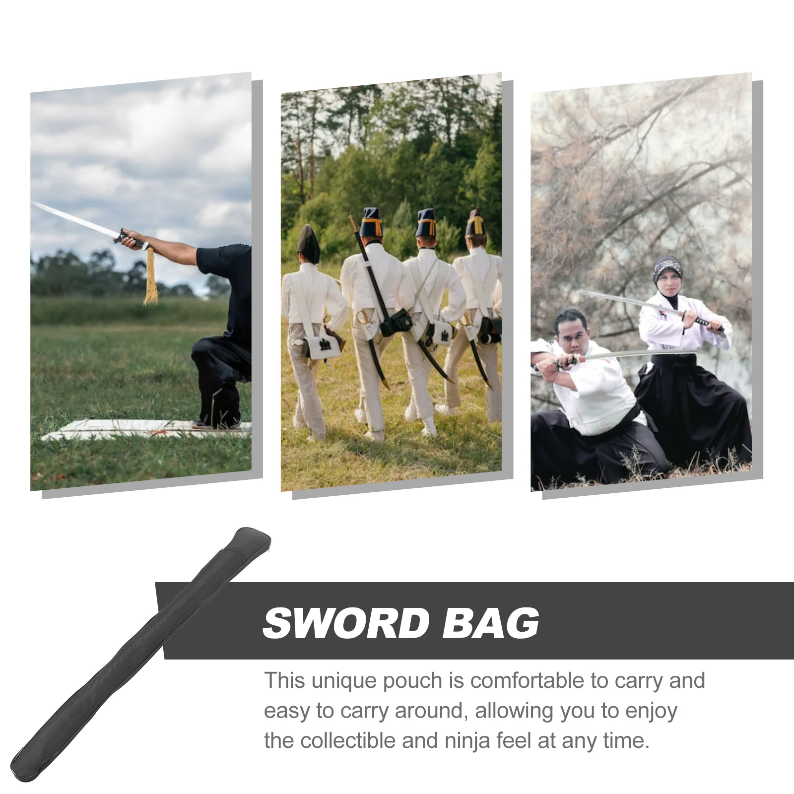 Tai Chi Sword Bag Long Storage Swords Suitcase Carrying Bags Multifunctional Creative Cloth Japanese