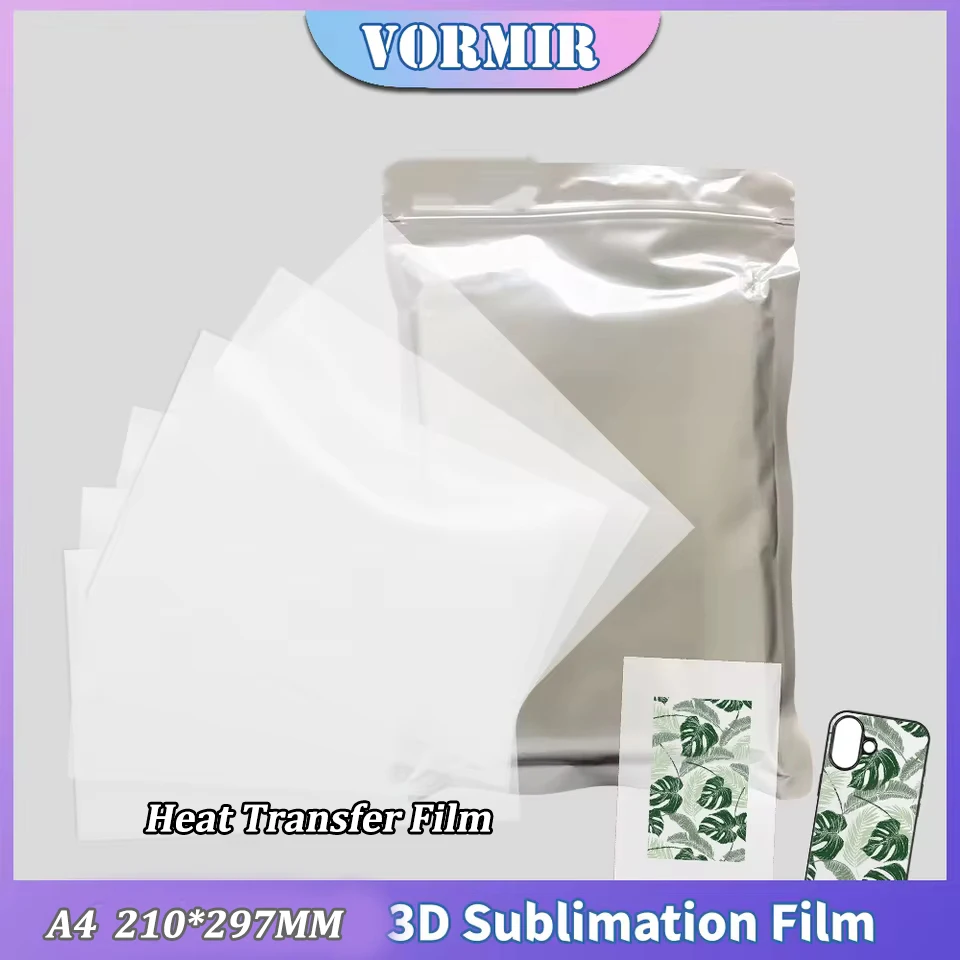 

50pcs A4 210*297MM Thermal Sublimation Transfer Film For Heat Transfer Machine For iPhone Samsung Personalized Phone Case Print