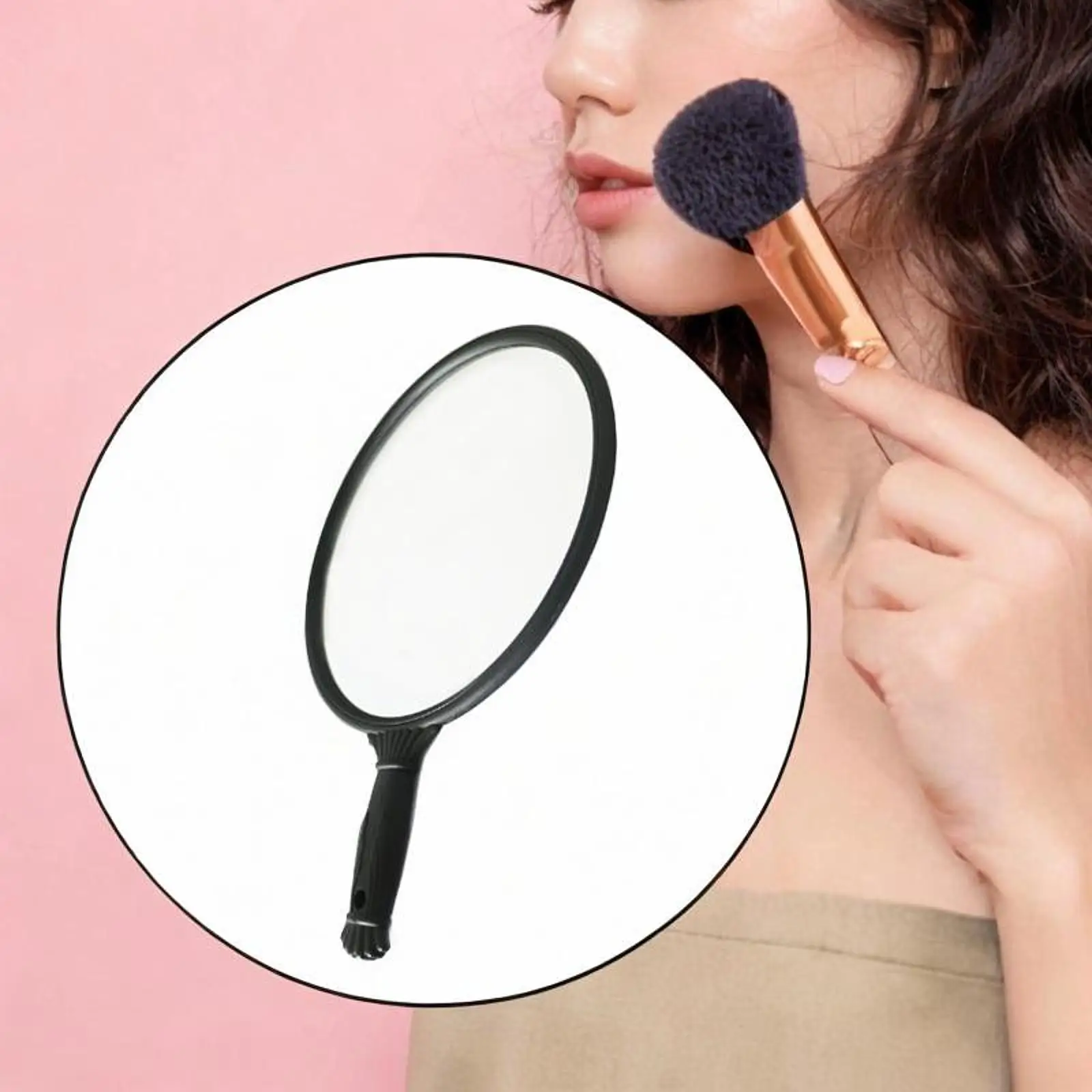 Espelho de corte de cabelo portátil espelho de vaidade premium espelho de maquiagem espelho de cabeleireiro para quarto vestiário barbear maquiagem em casa