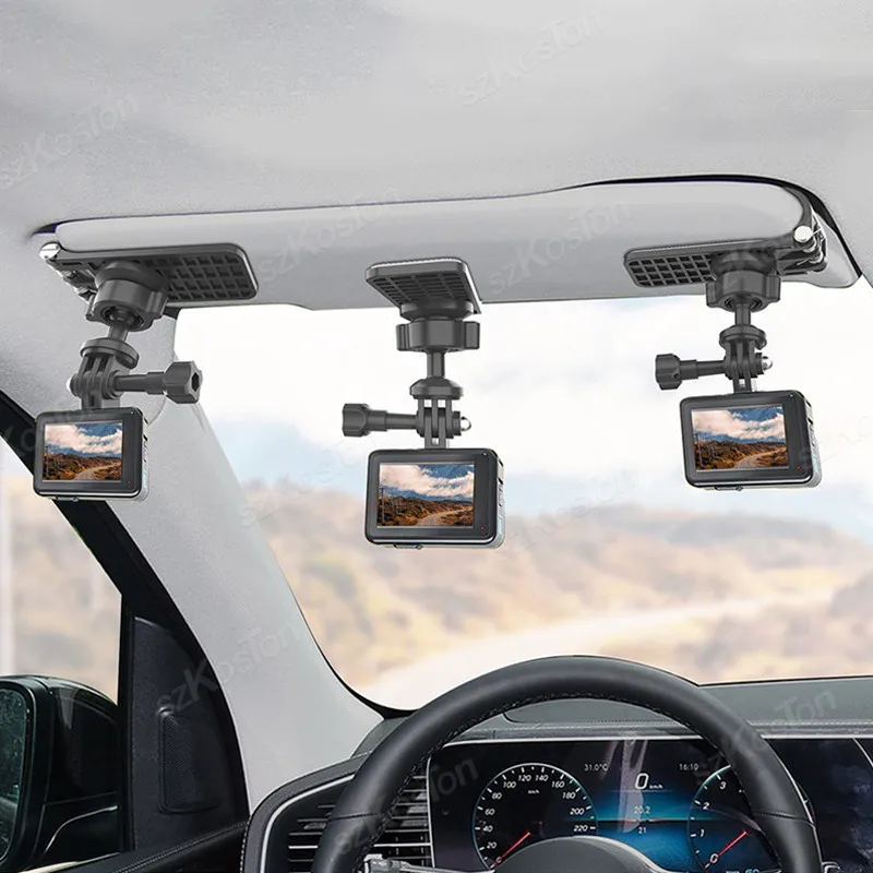 سيارة الشمس قناع جبل مشبك سريع ل Insta360 X4 X3 GoPro بطل 13 12 11 10 DJI Action 5 Pro Pocket 3 كاميرا ملحقات الهاتف الذكي