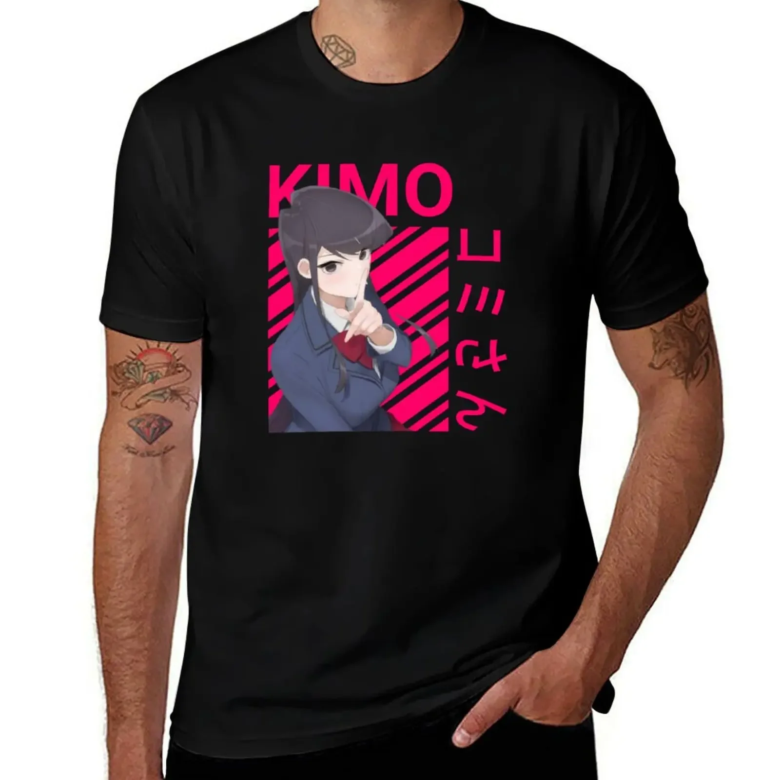 komi - komi cant communicate T-Shirt boys animal print summer tops mens big and tall t shirts