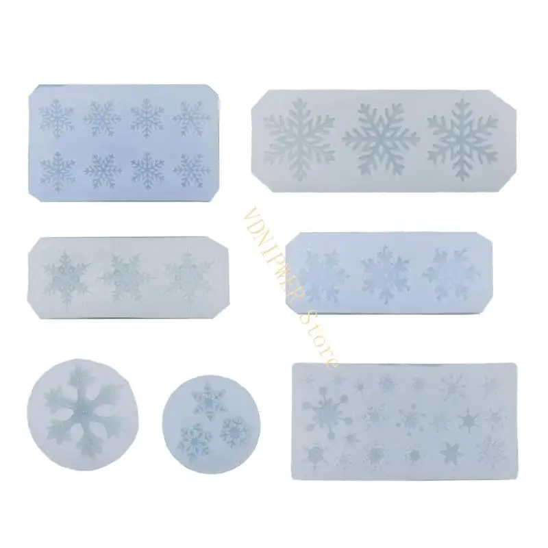 

Christmas Baking Mold Snowflake Mould Silicone Craft Tool For Handmade Dessert And Sugar Crafts D08E