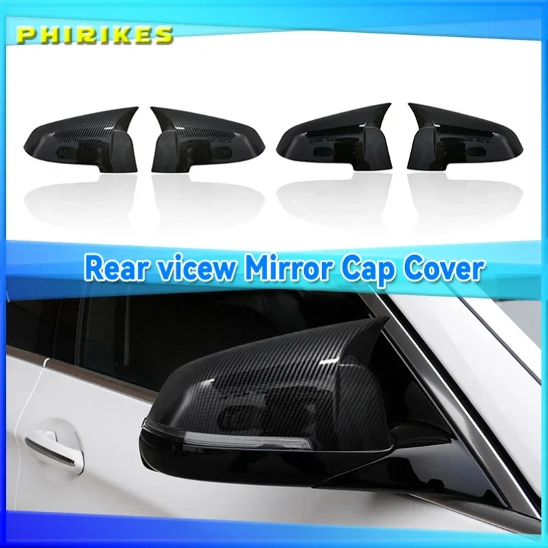 

Rearview Mirror Cover Wing Side Rear view Mirror Cap Fit For Bmw 5 Series F10 F11 F18 LCI 2014-2017 Car Tuning Accessories