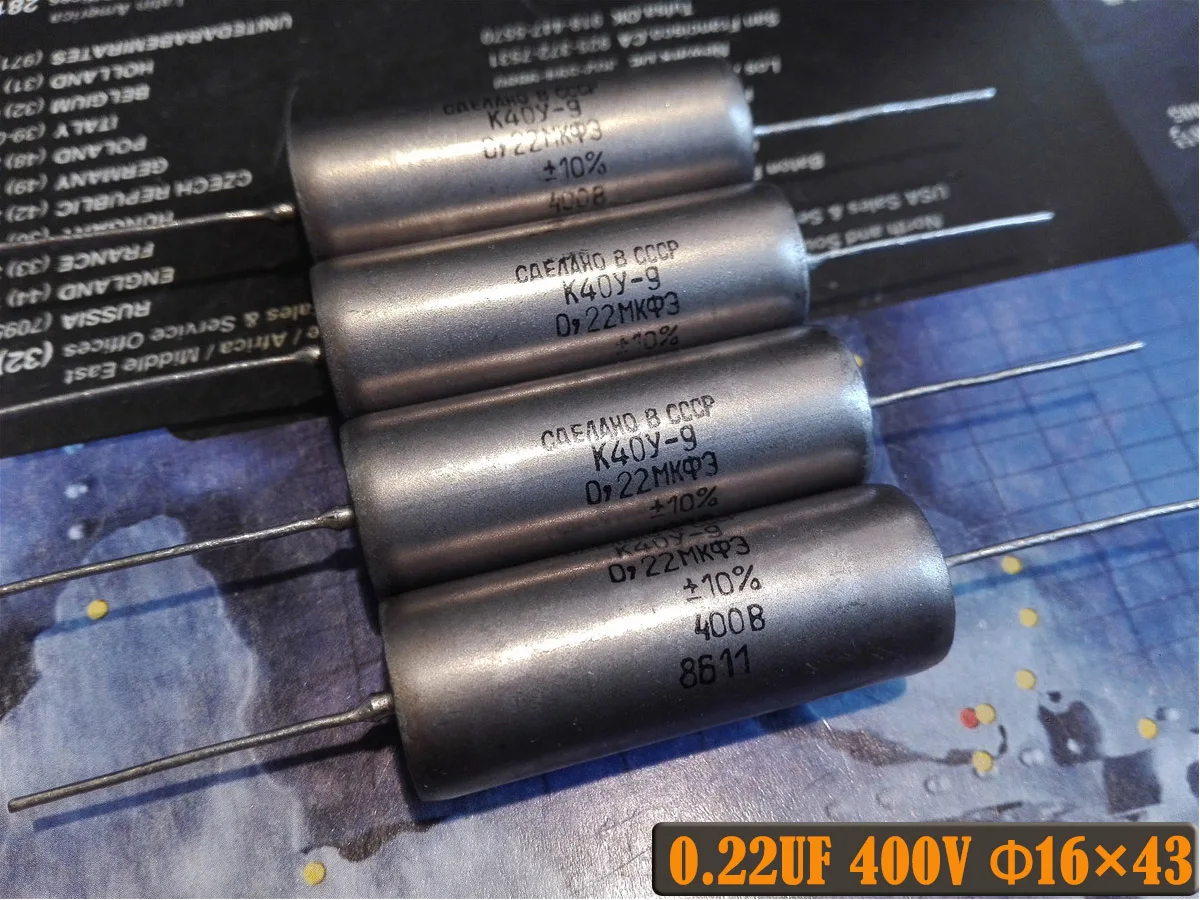 1PCS 0.022UF 0.047 0.1 0.15 0.22 0.33 0.47uF 400 630V guitar oil immersion coupling capacitor  Axial capacitance