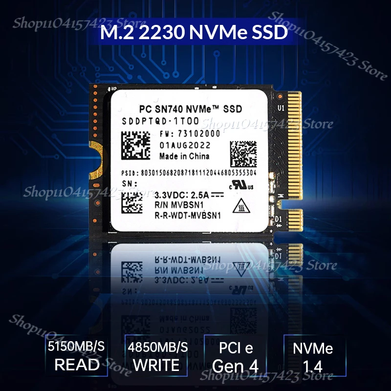 Western Original DW SN740 4TB 2TB 1TB M.2 2230 NVMe PCIe Gen 4.0x4 SSD Drives for Steam Deck Laptop Tablet Rog Ally Mini PC