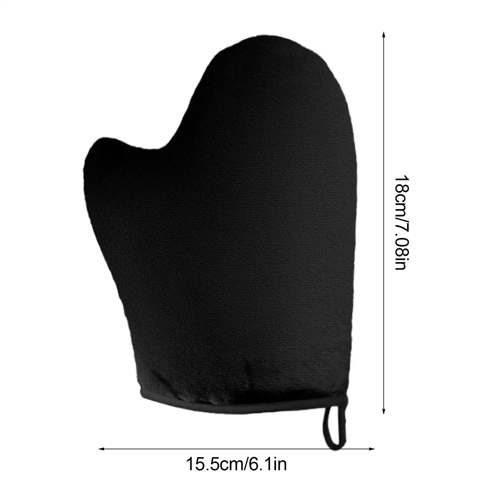 Body Lotion Glove Self-Tanning Mitt Double-Sided Prevents Sticky Hands Applicator Quick Dry Flocking Glove Makeup Applicator - view 6