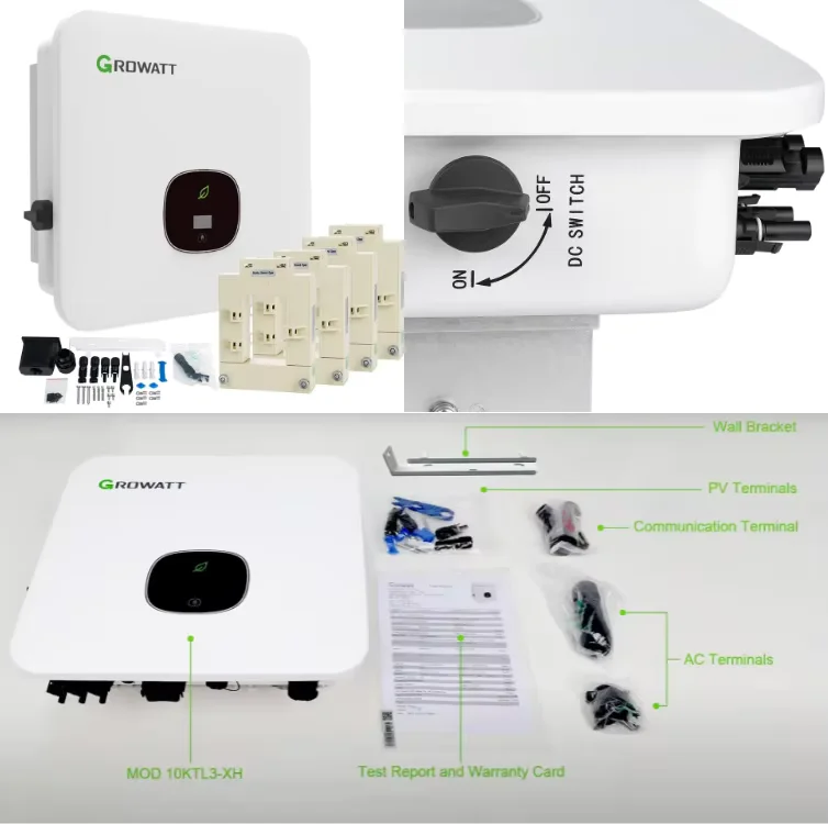 عالية البيع Growatt MOD 10KTL3-X العاكس للطاقة الشمسية 10kw ثلاث مراحل التيار المتناوب الناتج IP66 حماية على شبكة Growatt العاكس