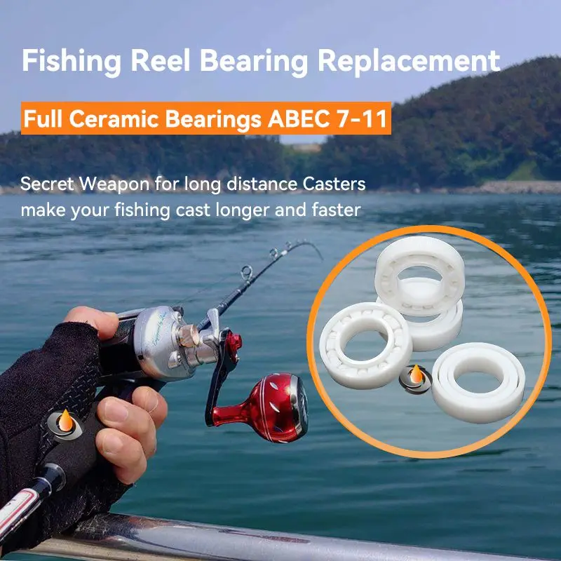 

1Pcs MR115 5X11X4 mm Full Ceramic Bearing ABEC-9 Fishing Reel Bearing All Zirconia Ceramic Ball Bearing