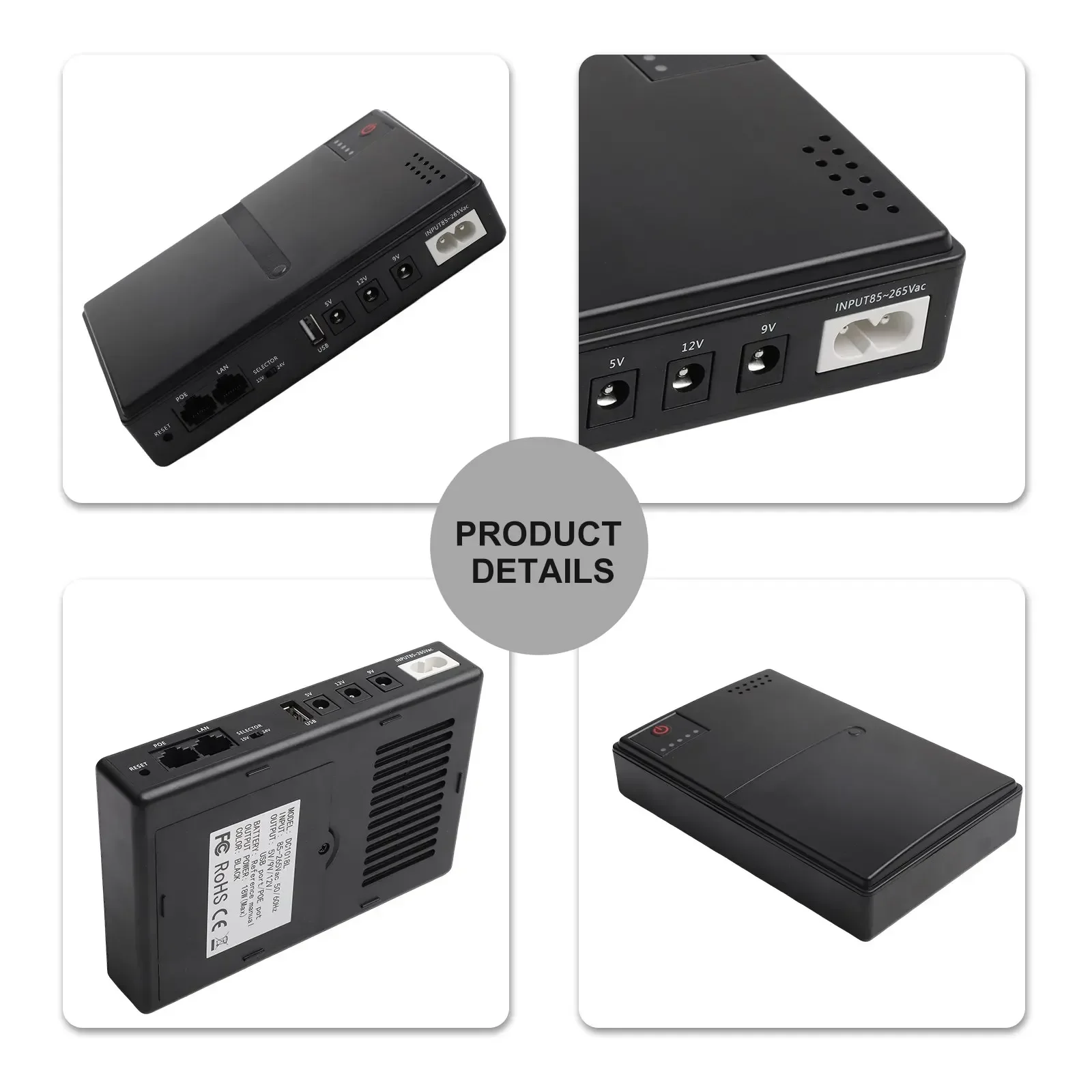 1018l 5v 9v 12v backup dc ups fonte de alimentação ininterrupta para wifi para roteador interruptor ferramenta do telefone móvel em estoque 2025 novo