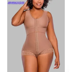 High Compression Body Shapewear Women Fajas Colombianas Corrective Girdle Tummy Control Post Liposuction One-Piece Bodysuit