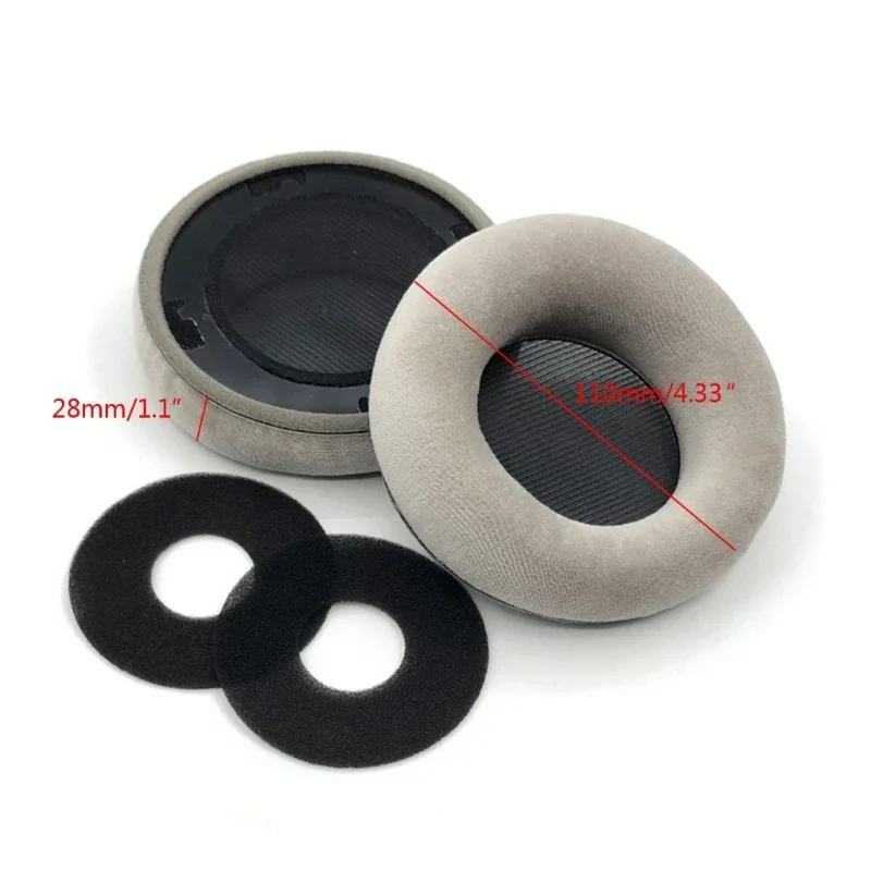

MOUDUNG Replacement with high-quality memory foam sponge Velvet ear pads Suitable for AKG K601 K701 K702 Q701 702 headphone ，