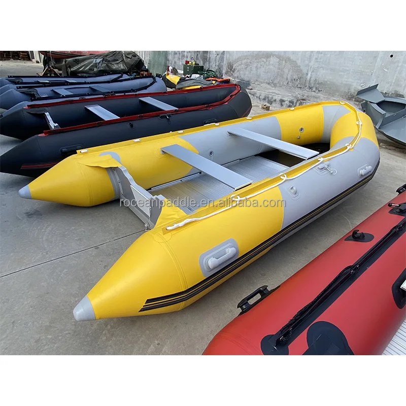 مصنع رخيصة سبائك الألومنيوم قارب مطاطي كاياك 2 متر 3 متر 3.8 متر 4 متر قارب صيد زودياك البلاستيكية القابلة للنفخ مع محرك خارجي