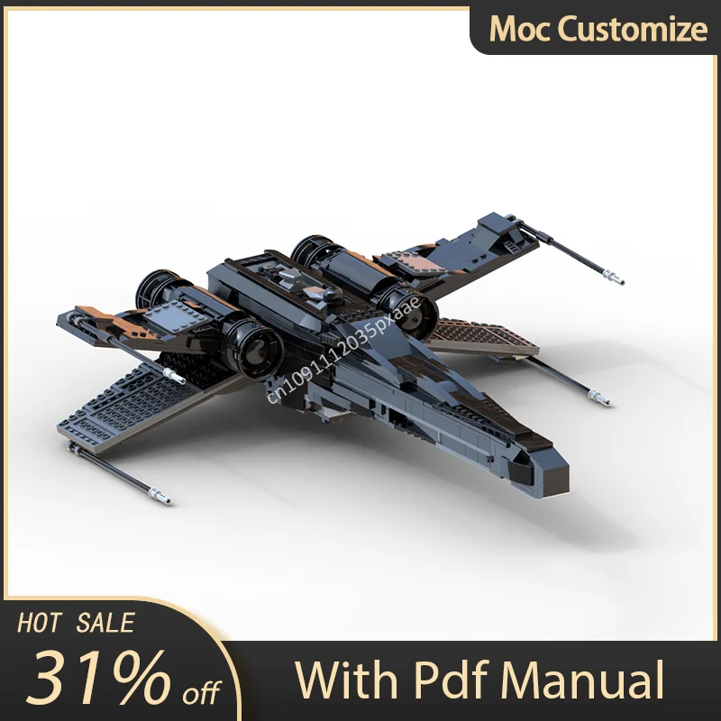 1421pcs Moc 76139 Dark Wing X-Wing Starfighter Building Blocks Creative Assembly Bricks Toys Kids Educational Christmas Gift