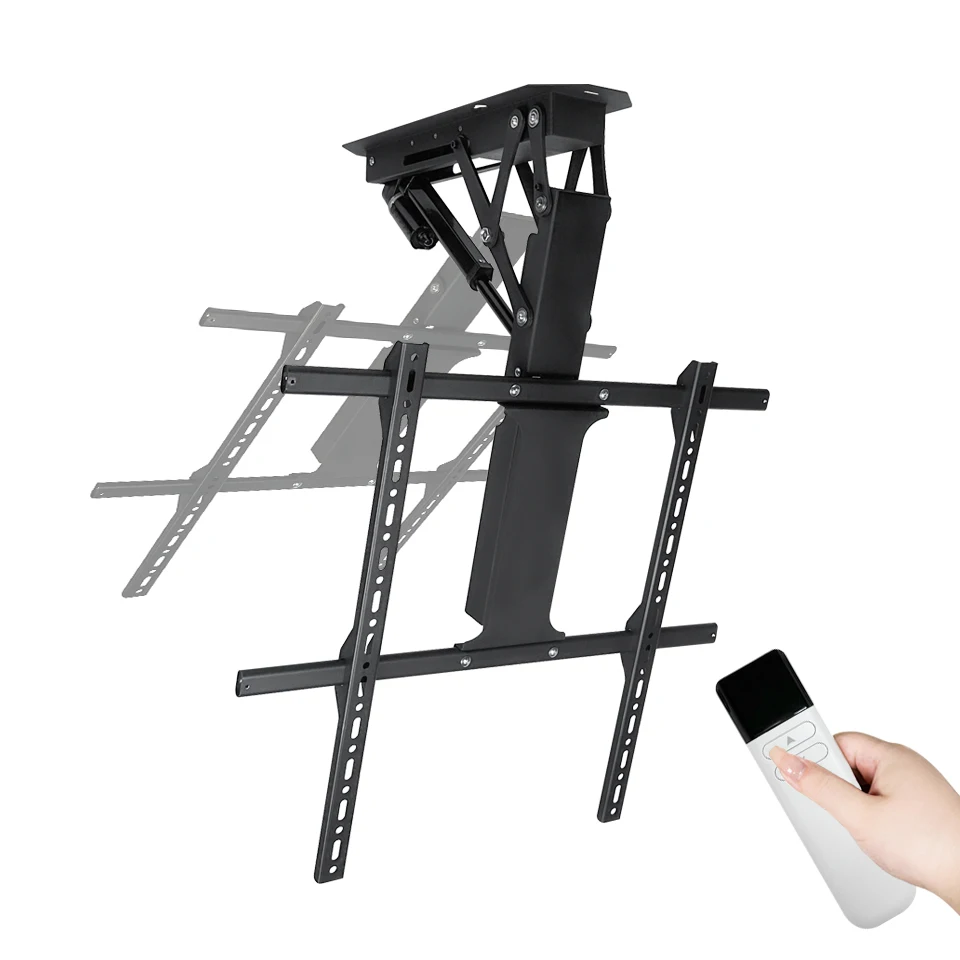 Mction Electric Motorized Flip Down Ceiling TV Mount Remote Control  Drop Down TV Lift TV Ceiling Mount Bracket Motorized