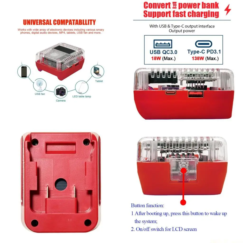 

M5TD USB C обеспечивает высокоэффективные переходники для зарядных устройств для литиевых батарей с возможностью быстрой зарядки