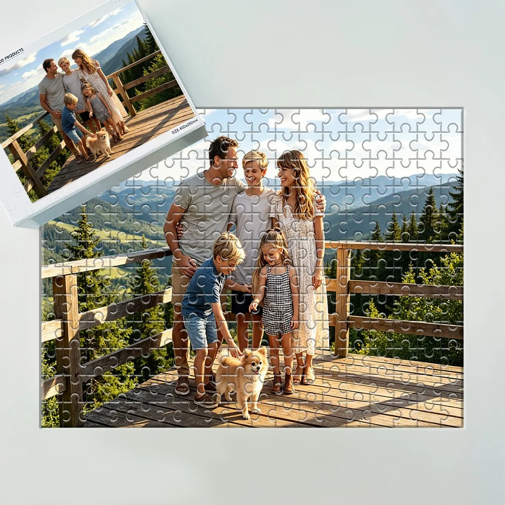 35/300/500/1000pcs Personalized Custom Photo Puzzle Wedding Photos Multiple Sizes Available