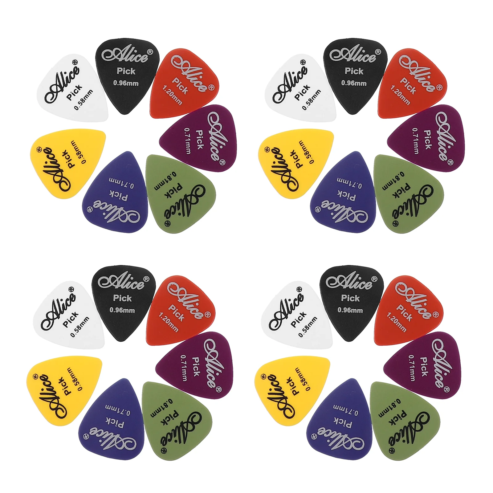 

50 Pcs Bulk Guitar Picks Abs Resin Shrapnel Musical Instruments Electric Frosted