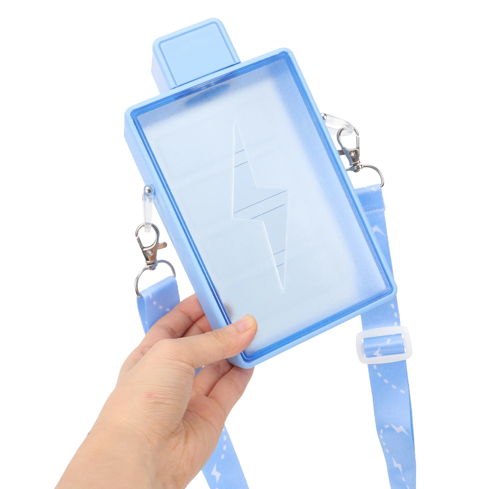 

Fitness Water Bottle Durable Wear Resistant Drop Proof Reusable Sky Blue Portable Camping Gym Sipping Workout Large Capacity