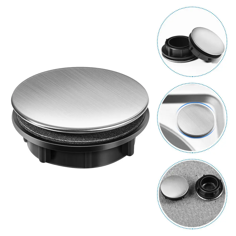 

6Pcs Stainless Steel Sink Hole Cover Set for Kitchen Faucet Holes Soap Dispenser Openings Elegant Secure Fit Hole Concealer Cap