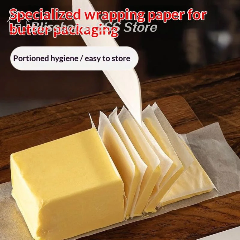 【S】50/100/500 Pcs Baking Paper Parchment Nonstick Square Patty Paper Sheets For Butter Biscuits Cookies Burger Press view 2