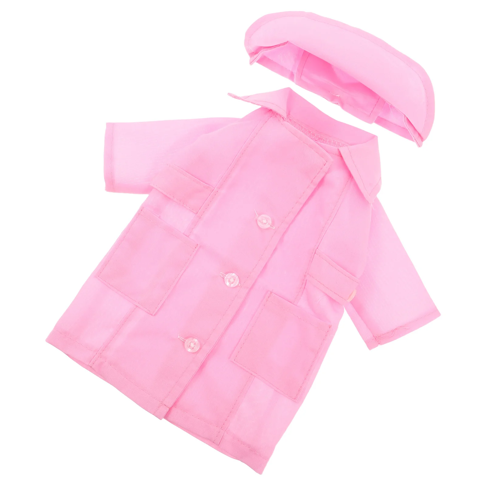 

1 set 1 Set 18-Inch Nurse Costume Accessory Pretend Play Medical Role Play Outfit With Miniature Coat Tools Dress-Up Replacement