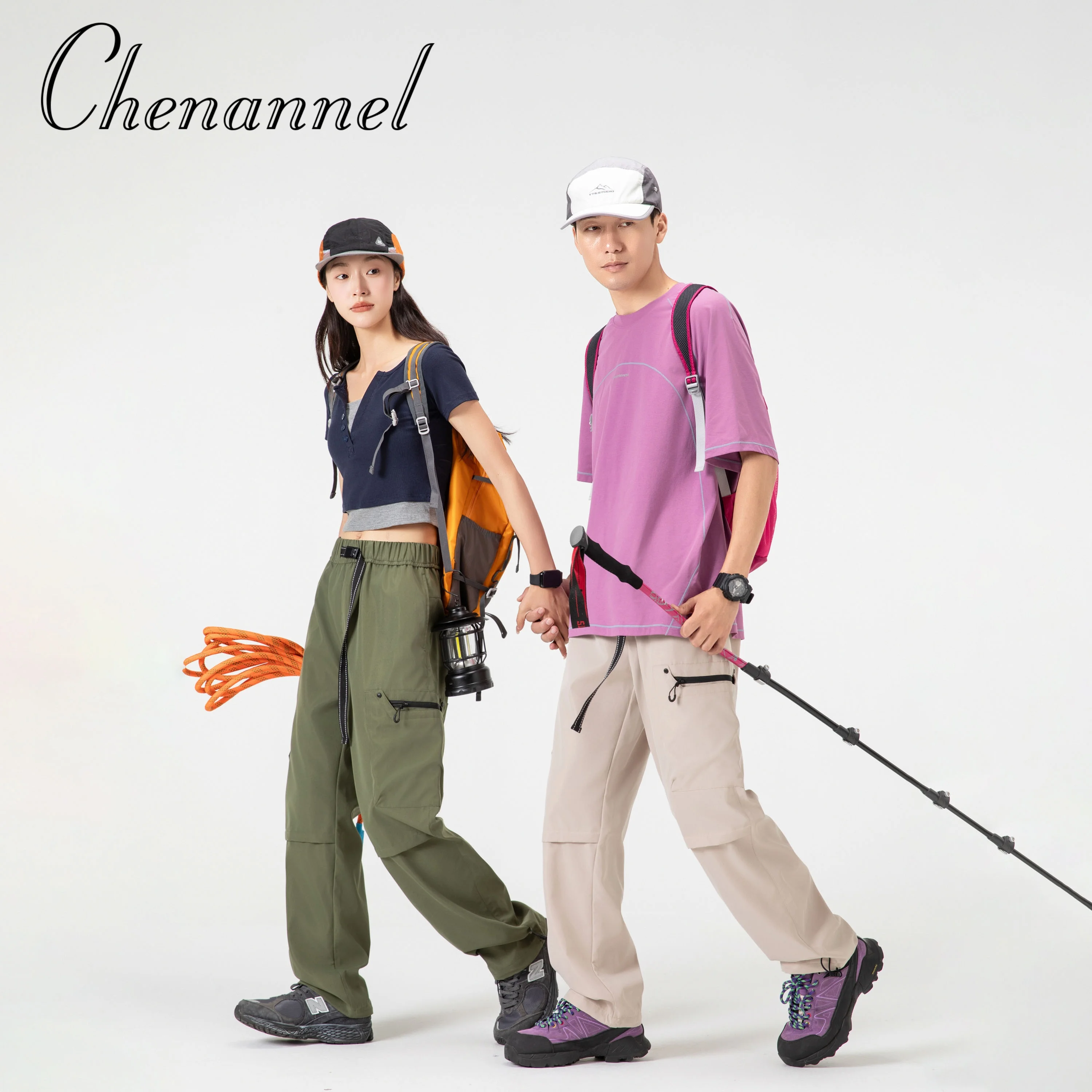 

American workwear casual pants men's autumn versatile functional straight leg pants large pockets high street long pants