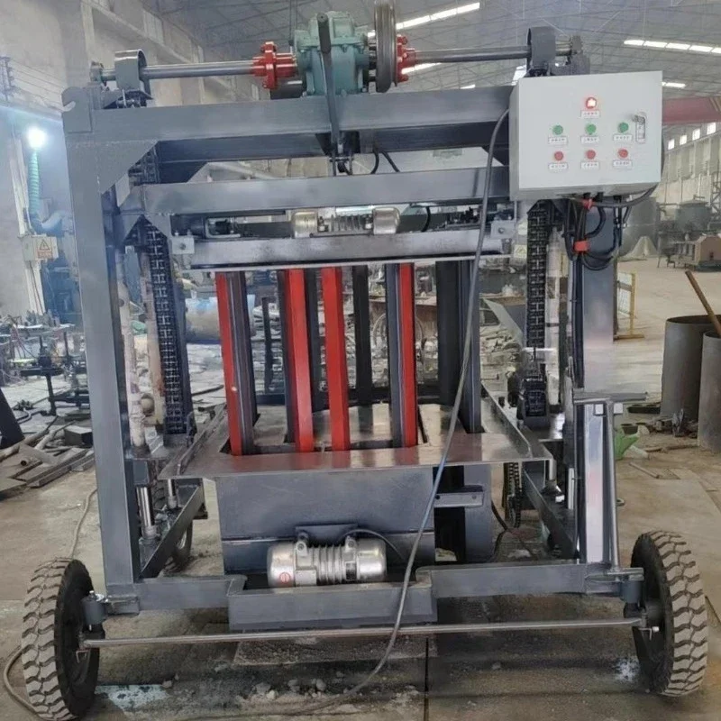 Cement well pipe machine Retaining wall interlocking brick forming machine Farmland irrigation water conservancy canal