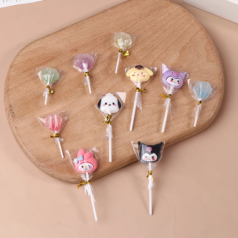 

5 PCS Dollhouse Miniature Lollipop Bear Hard Candy Model Decor Toy Doll House Accessories