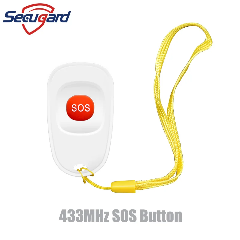 433MHz SOS Taste Türklingel Wireless Notfall Taste Ältere Childre Panic Pflegeperson Pager Für Unsere Smart home Security Alarm