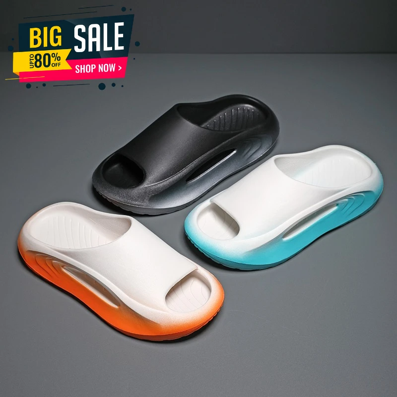 

2026 Unisex Sports Sandals Non-slip Beach Slides Fashion Thick Bottom EVA Slides Soft Sole MenSlippers Summer Male Sandals